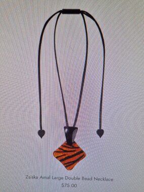 ZSISKA PENDANT NECKLACE  - NWT.